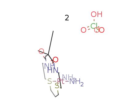 cis-{Pt(6,6-dimethyl-5,7-dioxo-1,11-dithia-4,8-diazacyclotetradecane)(NH3)2}(ClO4)2
