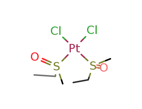 cis-dichlorobis(ethyl methyl sulfoxide)platinum(II)