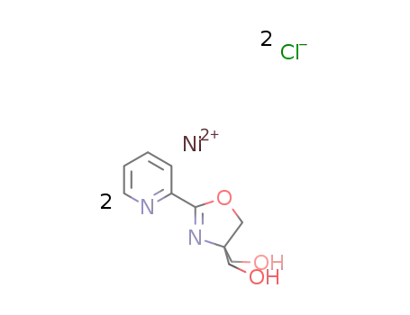 {NiCl2(2-(2-pyridinyl)-4,4-bis(hydroxymethyl)-2-oxazoline)2}