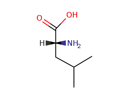 Molecular Structure of 328-38-1 (D-2-Amino-4-methylpentanoic acid)