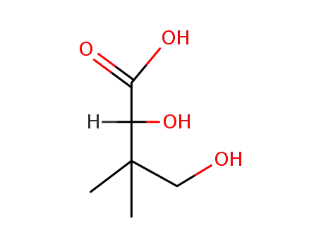 Molecular Structure of 470-29-1 (2,4-DIHYDROXY-3,3-DIMETHYLBUTANOIC ACID)