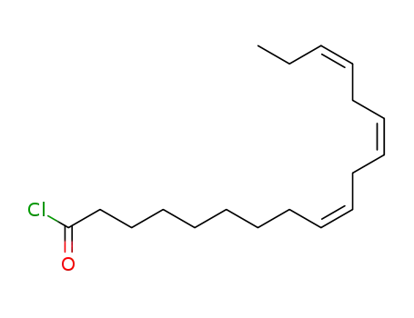Molecular Structure of 59044-29-0 (LINOLENOYL CHLORIDE)