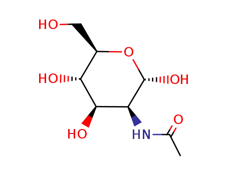 Molecular Structure of 14131-64-7 (N-ACETYL-D-MANNOSAMINE MONOHYDRATE)