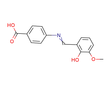 4-{[(2-hydroxy-3-methoxyphenyl)methylidene]amino}benzoic acid
