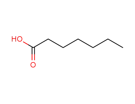 Molecular Structure of 111-14-8 (Heptanoic acid)
