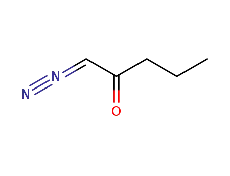 Molecular Structure of 39910-26-4 (2-Pentanone, 1-diazo-)