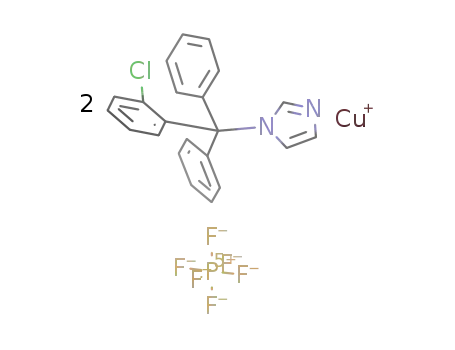 [Cu(1-[(2-chlorophenyl)diphenylmethyl]-1H-imidazole)2]PF6