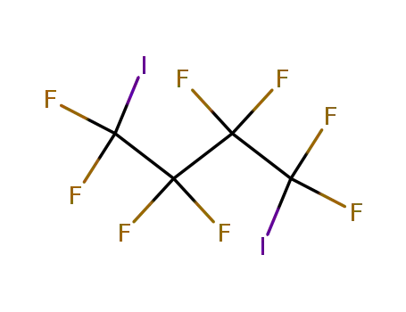 Molecular Structure of 375-50-8 (1,4-Diiodooctafluorobutane)