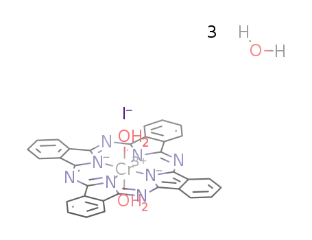 di(aqua)phthalocyaninato(2-)chromium(III) iodide *3H2O