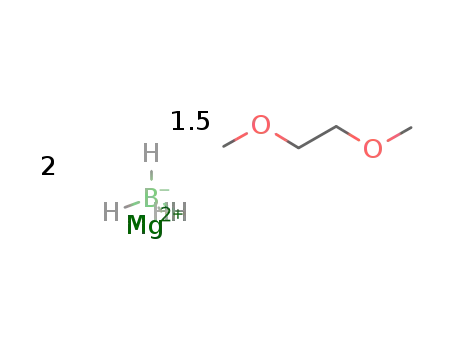 Mg(2+)*2BH4(1-)*1.5CH3OCH2CH2OCH3=Mg(BH4)2*1.5CH3OCH2CH2OCH3