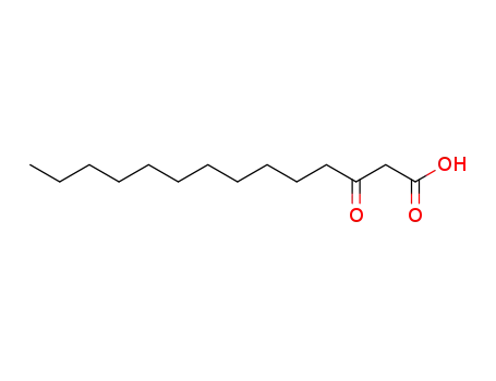 Molecular Structure of 88222-72-4 (Tetradecanoic acid, 3-oxo-)