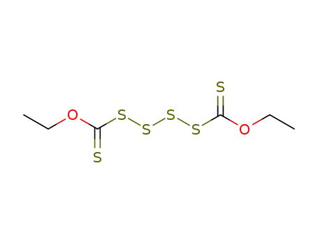 Molecular Structure of 1851-71-4 (Bis(ethoxythiocarbonyl) pertetrasulfide)