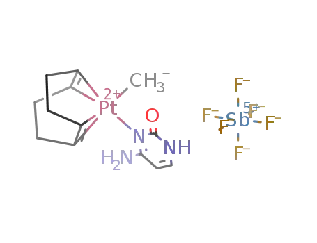 [(1,5-cyclooctadiene)PtMe(cytosine)](SbF6)