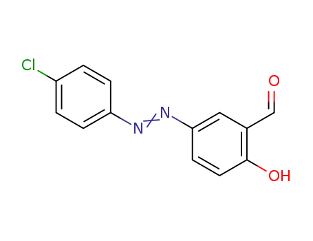 2-hydroxy-5-(p-chlorophenylazo)benzaldehyde