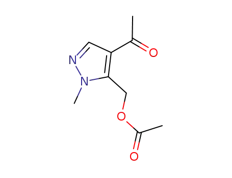 (4-acetyl-1-methyl-1H-pyrazol-5-yl)methyl acetate