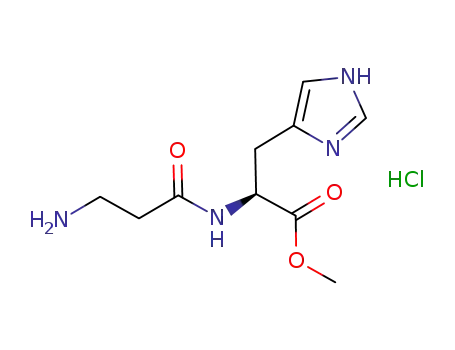 methyl (2S)-2-[(3-aminopropanoyl)amino]-3-(4H-imidazol-4-yl)propanoate hydrochloride