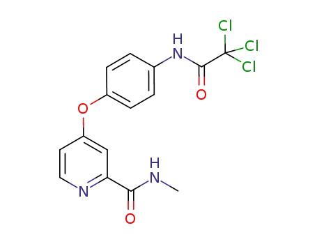 N-methyl-4-(4-(2,2,2-trichloroacetamido)phenoxy)picolinamide