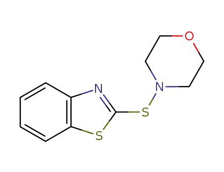 Molecular Structure of 102-77-2 (2-(Morpholinothio)benzothiazole)