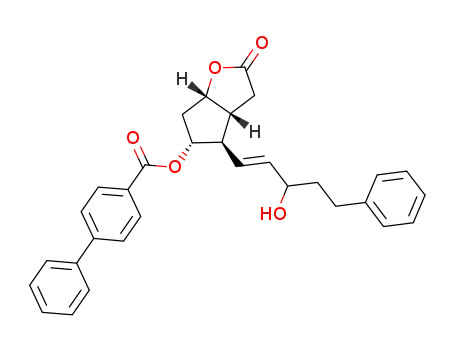 (3aR,4R,5R,6aS)-4-((E)-3-hydroxy-5-phenylpent-1-enyl)-2-oxohexahydro-2H-cyclopenta[b]furan-5-yl biphenyl-4-carboxylate