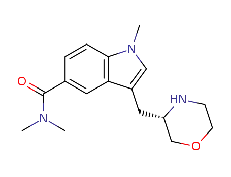 1-methyl-3-[(S)-morpholin-3-ylmethyl]-1H-indole-5-carboxylic acid dimethylamide