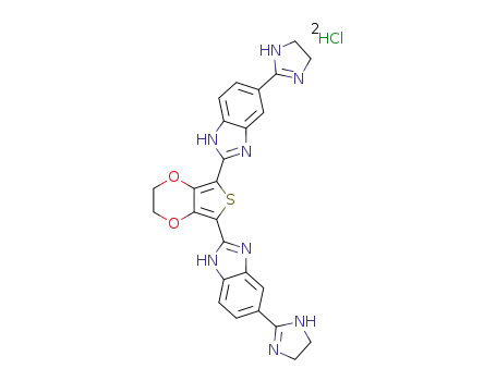 2,5-bis[5-(3,4-dihydroimidazol-2-yl)benzimidazol-2-yl]-3,4-ethylenedioxythiophene dihydrochloride