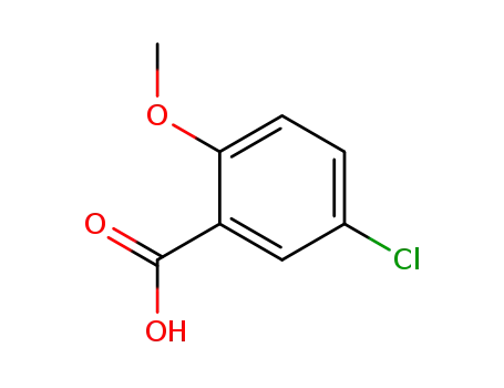 Molecular Structure of 3438-16-2 (5-Chloro-2-methoxybenzoic acid)