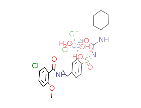 [Co(glibenclamide)Cl2(H2O)2]