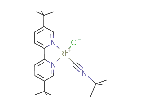 (4,4'-di-tert-butyl-2,2'-bipyridine)(tert-butylisocyanide)chloridorhodium(I)