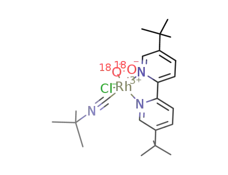 (4,4'-di-tert-butyl-2,2'-bipyridine)(tert-butylisocyanide)(peroxido)chloridorhodium(III)