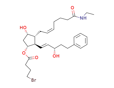 (1R,2R,3R,4S)-3-[(2Z)-7-(ethylamino)-7-oxohept-2-en-1-yl]-4-hydroxy-2-[(1E,3S)-3-hydroxy-5-phenylpent-1-en-1-yl]cyclopentyl 4-bromobutanoate