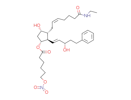 (1R,2R,3R,4S)-3-[(2Z)-7-(ethylamino)-7-oxohept-2-en-1-yl]-4-hydroxy-2-[(1E,3S)-3-hydroxy-5-phenylpent-1-en-1-yl]cyclopentyl 6-(nitrooxy)hexanoate