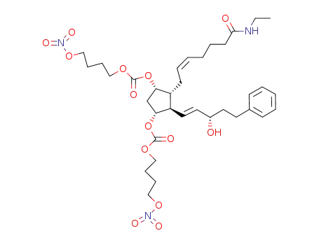 (1R,3S,4R,5R)-4-[(2Z)-7-(ethylamino)-7-oxohept-2-en-1-yl]-5-[(1E,3S)-3-hydroxy-5-phenylpent-1-en-1-yl]cyclopentane-1 ,3-diyl bis[4-(nitrooxy)butyl] biscarbonate