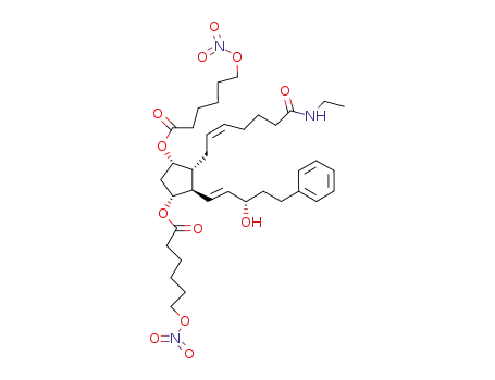 (1R,3S,4R,5R)-4-[(2Z)-7-(ethylamino)-7-oxohept-2-en-1-yl]-5-[(1E,3S)-3-hydroxy-5-phenylpent-1-en-1-yl]cyclopentane-1,3-diyl bis[6-(nitrooxy)hexanoate]