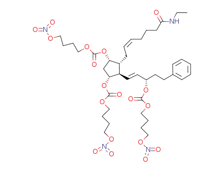 (1R,3S,4R,5R)-4-[(2Z)-7-(ethylamino)-7-oxohept-2-en-1-yl]-5-[(1E,3S)-3-({[4-(nitrooxy)butoxy]carbonyl}oxy)-5-phenylpent-1-en-1-yl]cyclopentane-1,3-diyl bis[4-(nitrooxy)butyl]biscarbonate