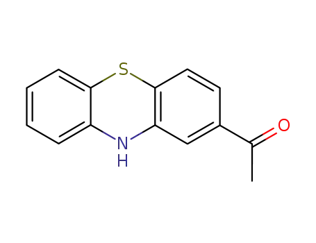 Molecular Structure of 6631-94-3 (2-Acetylphenothiazine)