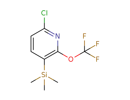 Molecular Structure of 1221172-02-6 (6-chloro-2-(trifluoroMethoxy)-3-(triMethylsilyl)pyridine)