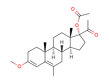 Pregna-3,5-dien-20-one,17-(acetyloxy)-3-methoxy-6-methyl- (9CI)