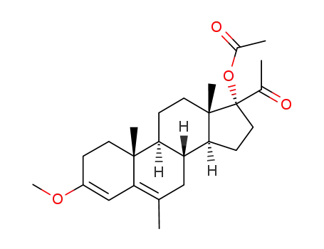 3-Methoxy-17α-acetoxy-6-methyl-pregnadien-(3,5)-on-(20)