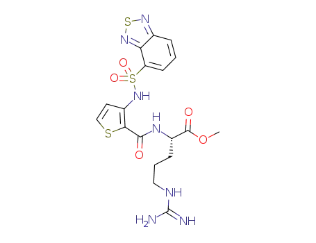 (S)-2-{[3-(benzo[1,2,5]thiadiazole-4-sulfonylamino)thiophene-2-carbonyl]amino}-5-guanidinopentanoic acid methyl ester