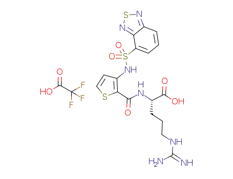 (S)-2-{[3-(benzo[1,2,5]thiadiazole-4-sulfonylamino)thiophene-2-carbonyl]amino}-5-guanidino-pentanoic acid trifluoroacetate