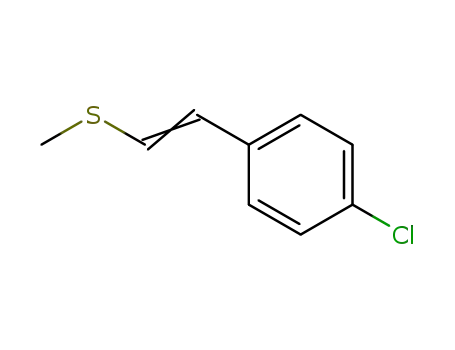 Molecular Structure of 82525-10-8 (Benzene, 1-chloro-4-[2-(methylthio)ethenyl]-)