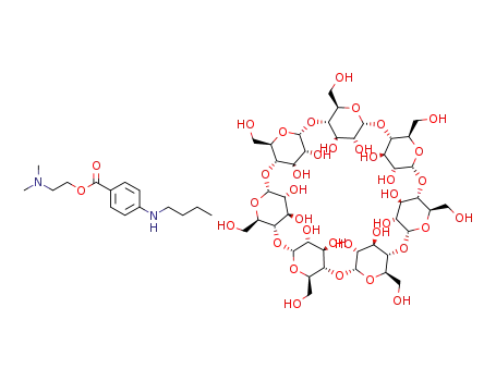 2-dimethylaminoethyl 4-(n-butylamino)benzoate β-cyclodextrin