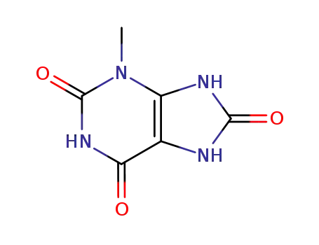 Molecular Structure of 605-99-2 (3-METHYLURIC ACID)
