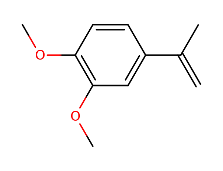 Molecular Structure of 30405-75-5 (Benzene, 1,2-dimethoxy-4-(1-methylethenyl)-)