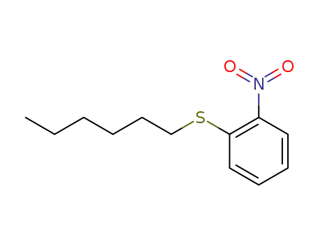 Molecular Structure of 76697-41-1 (Benzene, 1-(hexylthio)-2-nitro-)