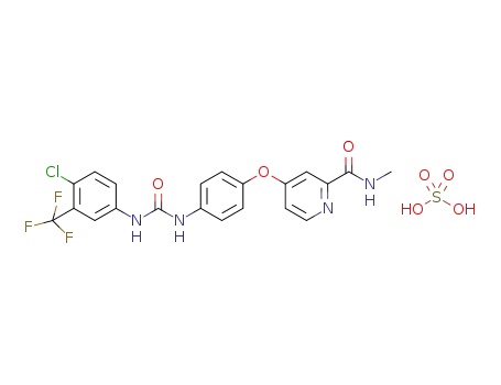 4-(4-{3-[4-chloro-3-(trifluoromethyl)phenyl]ureido}phenoxy)-N-methylpyridine-2-carboxamide sulphate