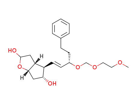 (3aR,4R,5R,6aS)-4-((S,E)-3-((2-methoxyethoxy)methoxy)-5-phenylpent-1-enyl)hexahydro-2H-cyclopenta[b]furan-2,5-diol