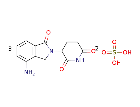 (RS)-3-(4-amino-1-oxo-1,3-dihydroisoindol-2-yl)piperidine-2,6-dione sulfate/hydrogen sulfate