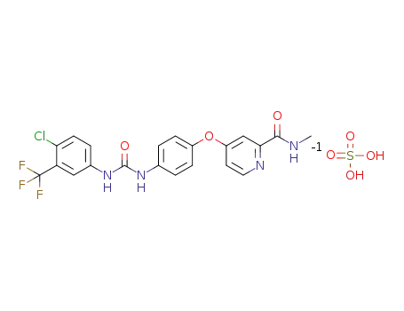 4-[4-[[4-chloro-3-(trifluoromethyl)phenyl]carbamoylamino]phenoxy]-N-methyl-pyridine-2-carboxamide sulphate