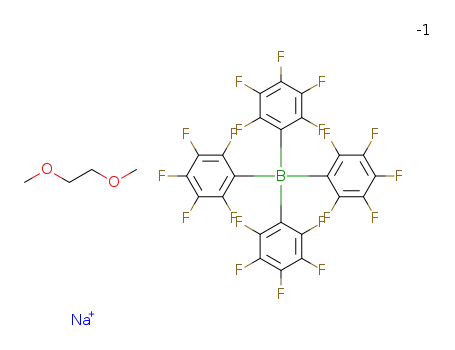 sodium tetrakis(pentafluorophenyl)borate-dimethoxyethane complex